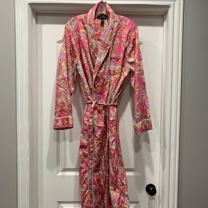 Vintage 90’s Ralph Lauren Paisley Monogrammed Robe